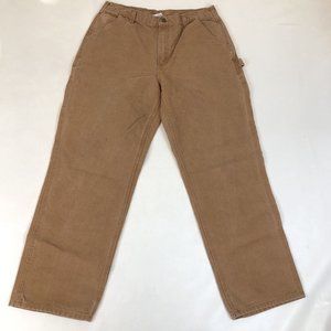 Carhartt Men's Original Dungaree Fit Canvas Work Pants Tan Tag 36x32 B11-BRN